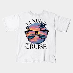 Luxury sunset Cruise Kids T-Shirt